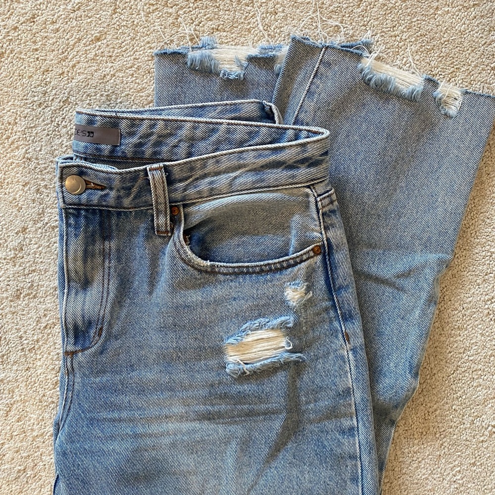 Joe's Jeans Light Blue Distressed Boyfriend Jeans
